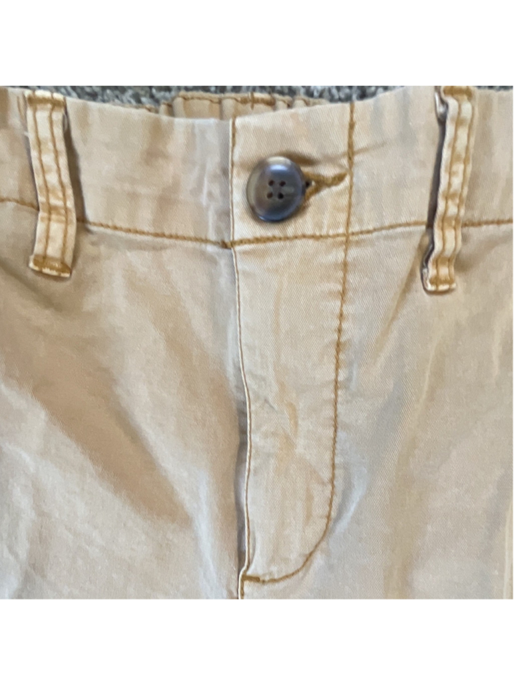 Old Navy Men’s Beige Chino Pants S Regular Cotton Stretch Pockets Flat Front - Picture 3 of 10